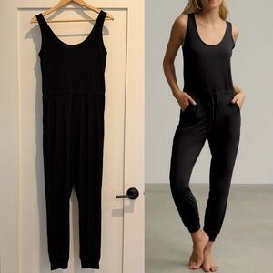 Commando Butter Tank Lounge Jumpsuit in Black